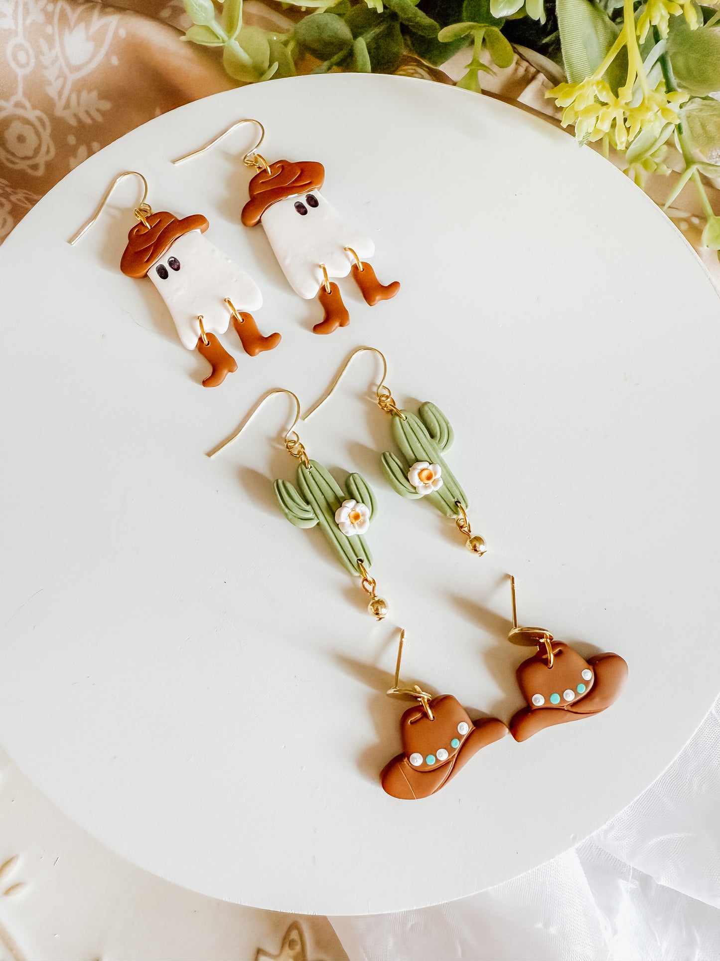 Ghost Cowboys, Cactus Dangles & Cowgirl Hats