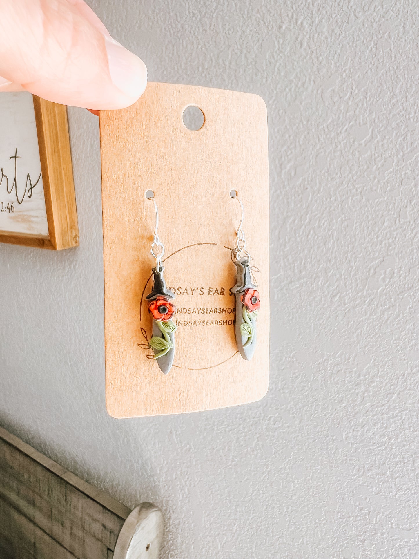 Floral Sword Earrings