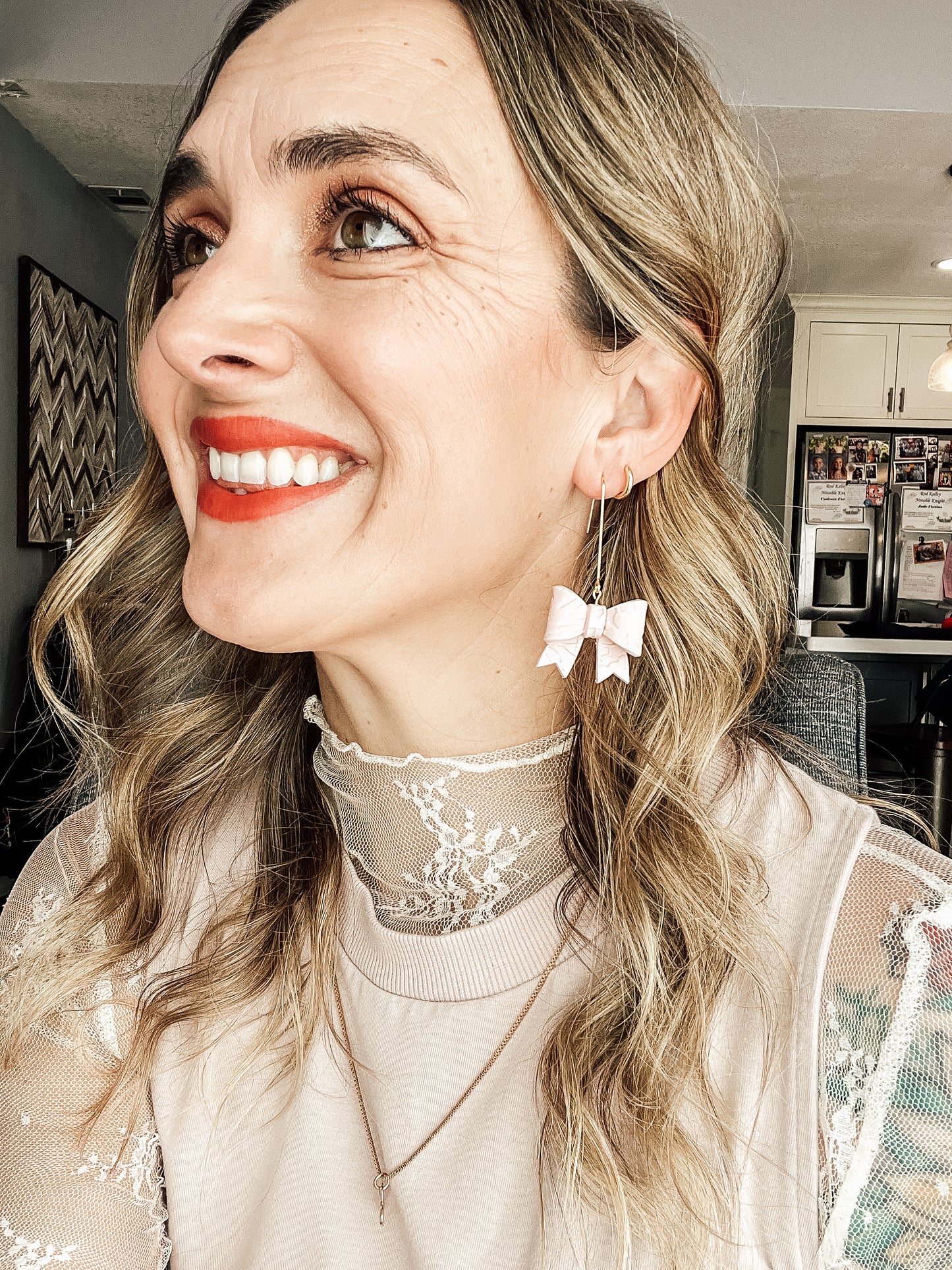 Lacey Bow Dangles