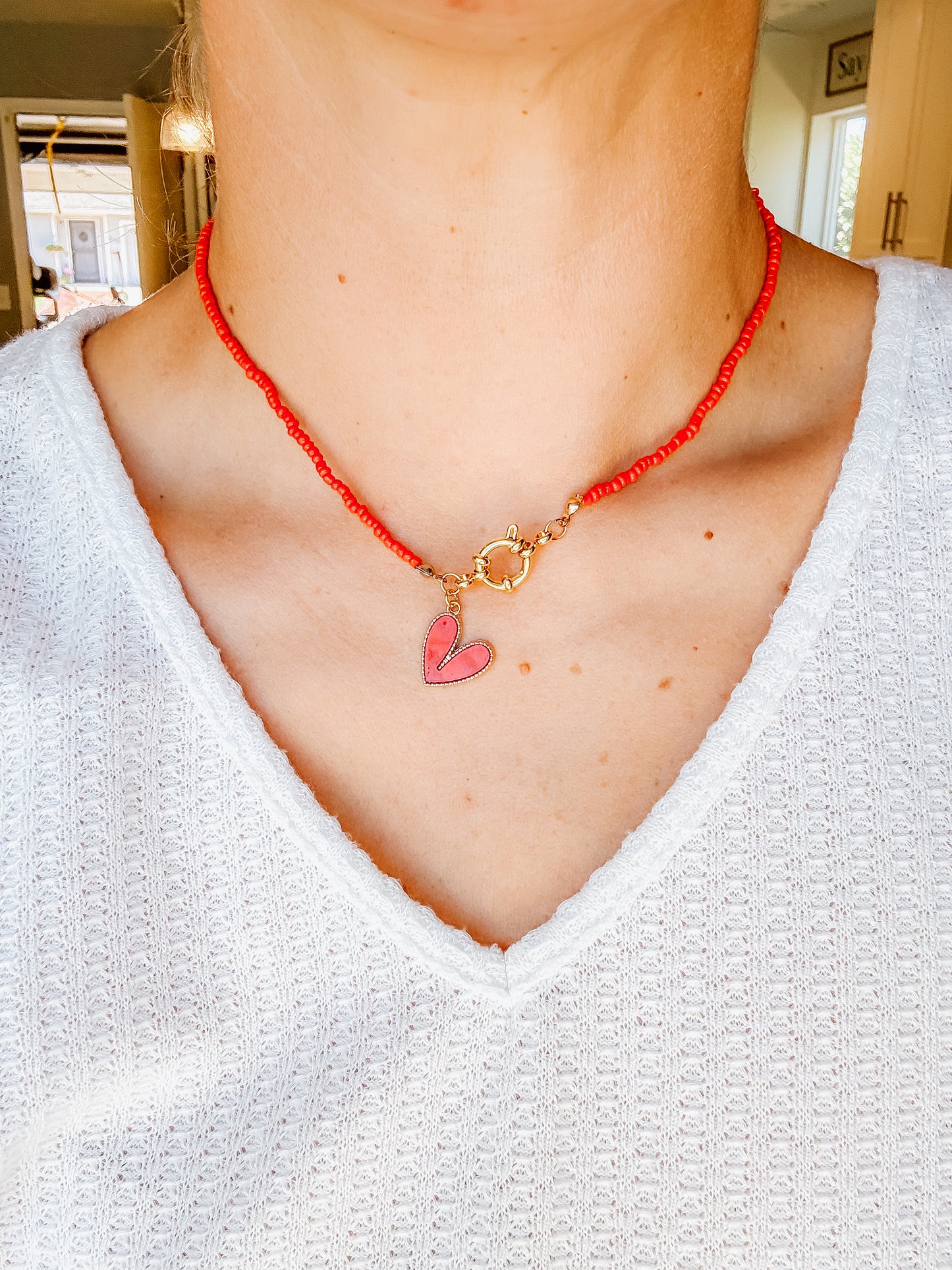 Red Beaded Choke