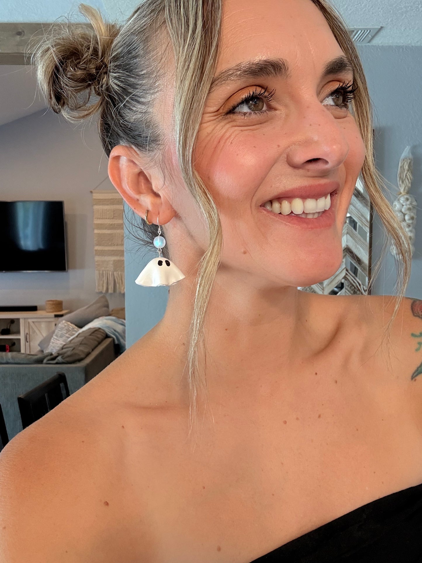 Artsy Ghost Earrings