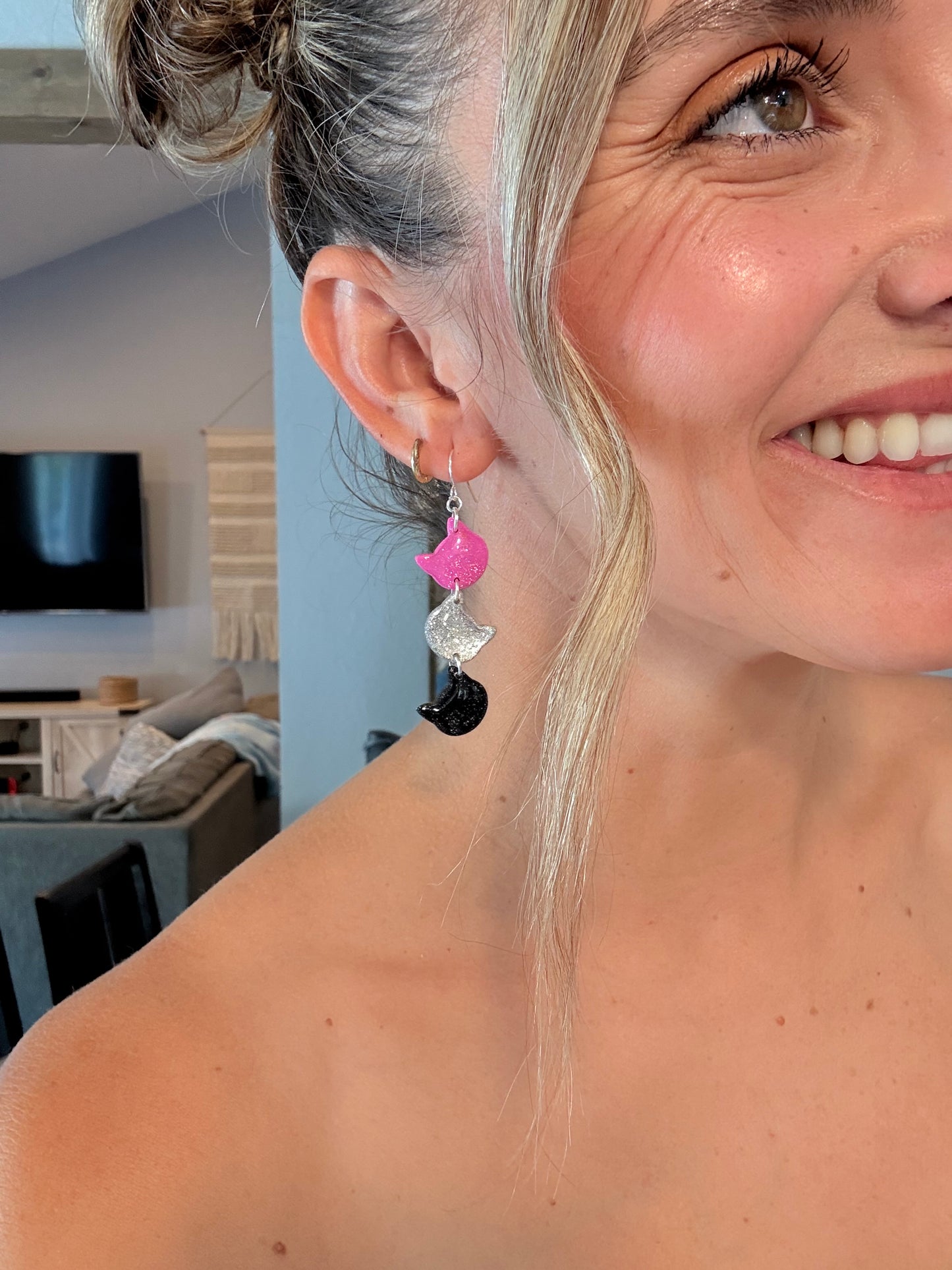 Cat & Skull Dangles