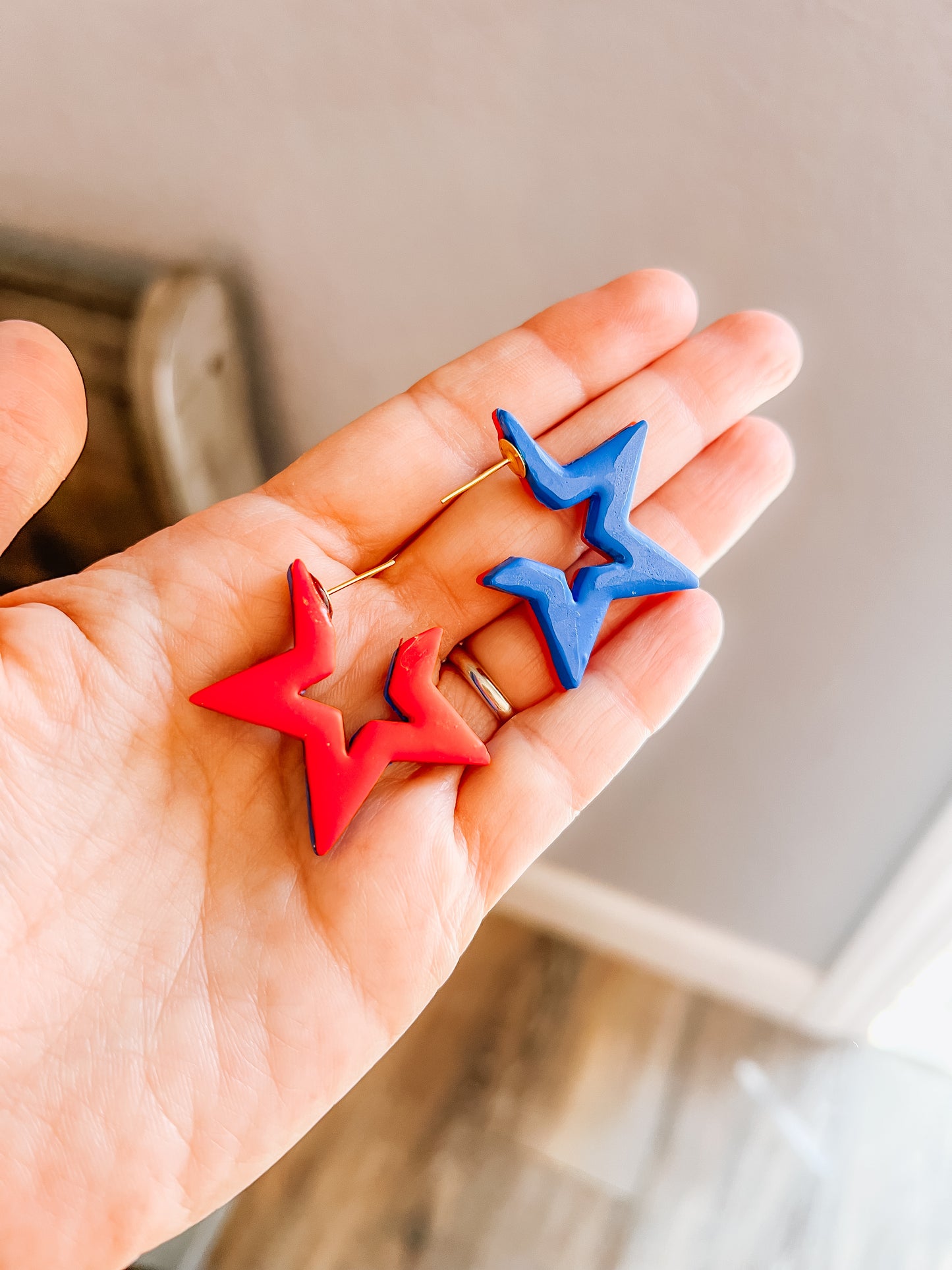 Star 2 sided hoops