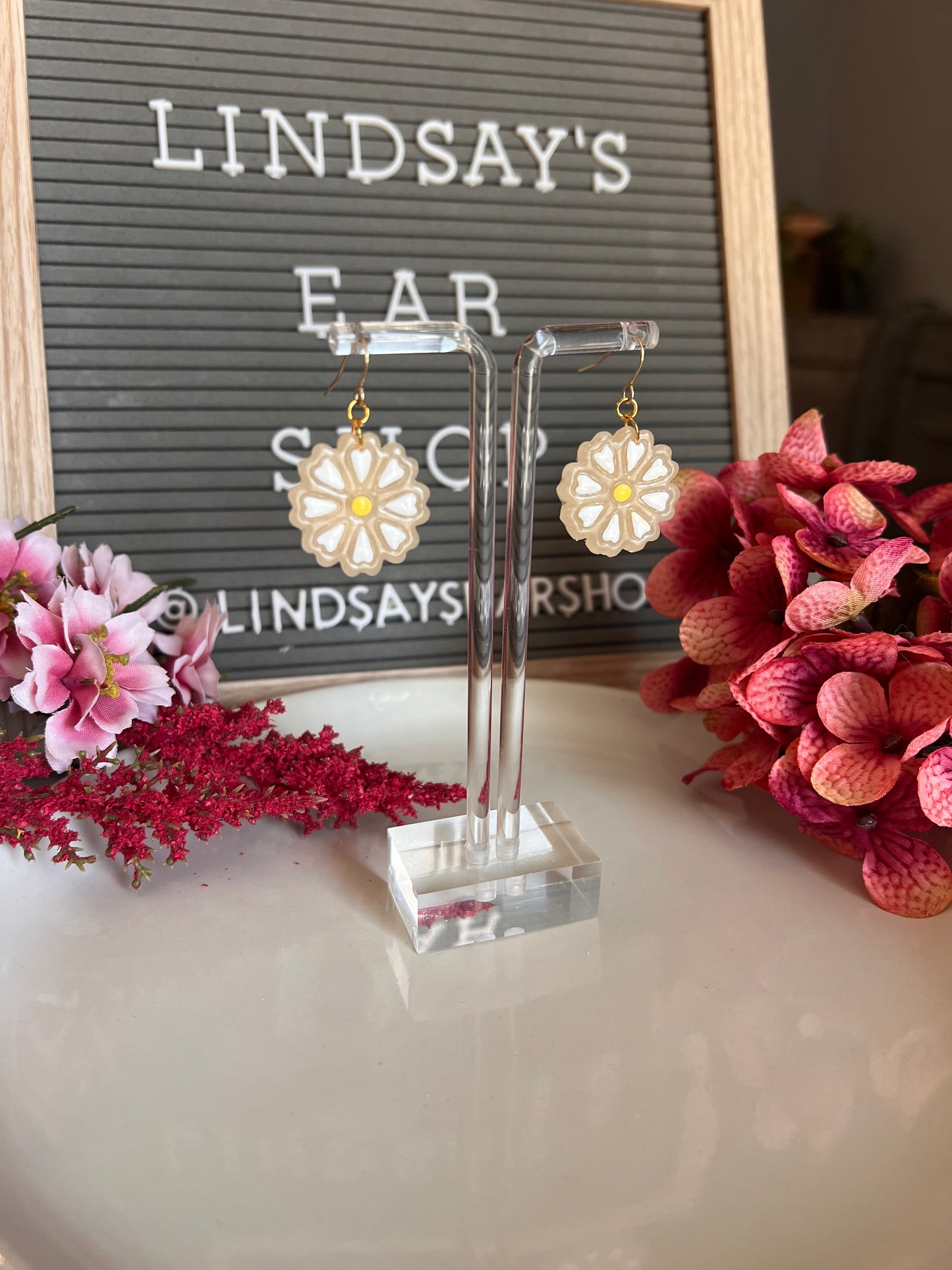 Delicate Daisy Dangles
