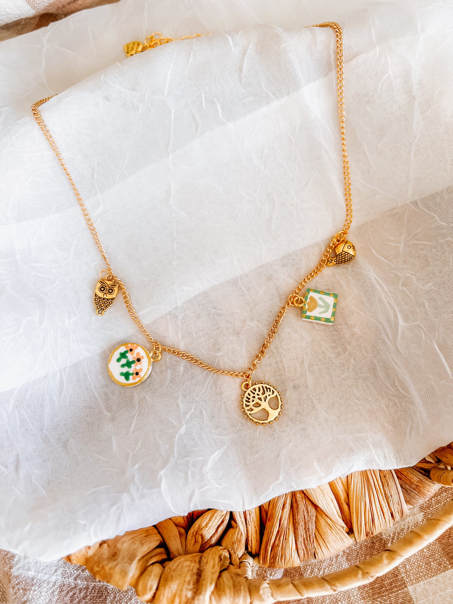 Tree of Life Charm Necklace - Small Chain