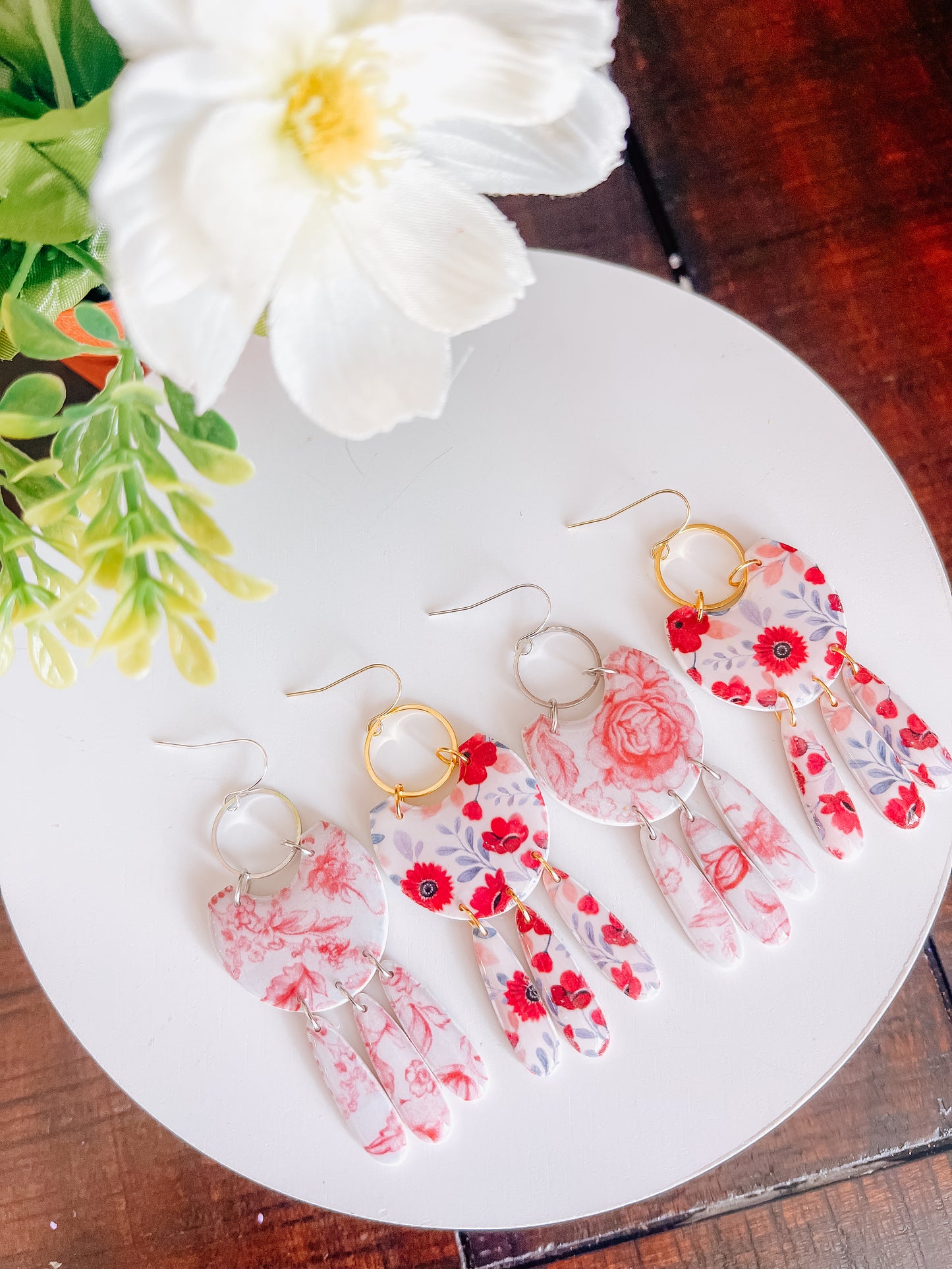Summer Floral Dangles