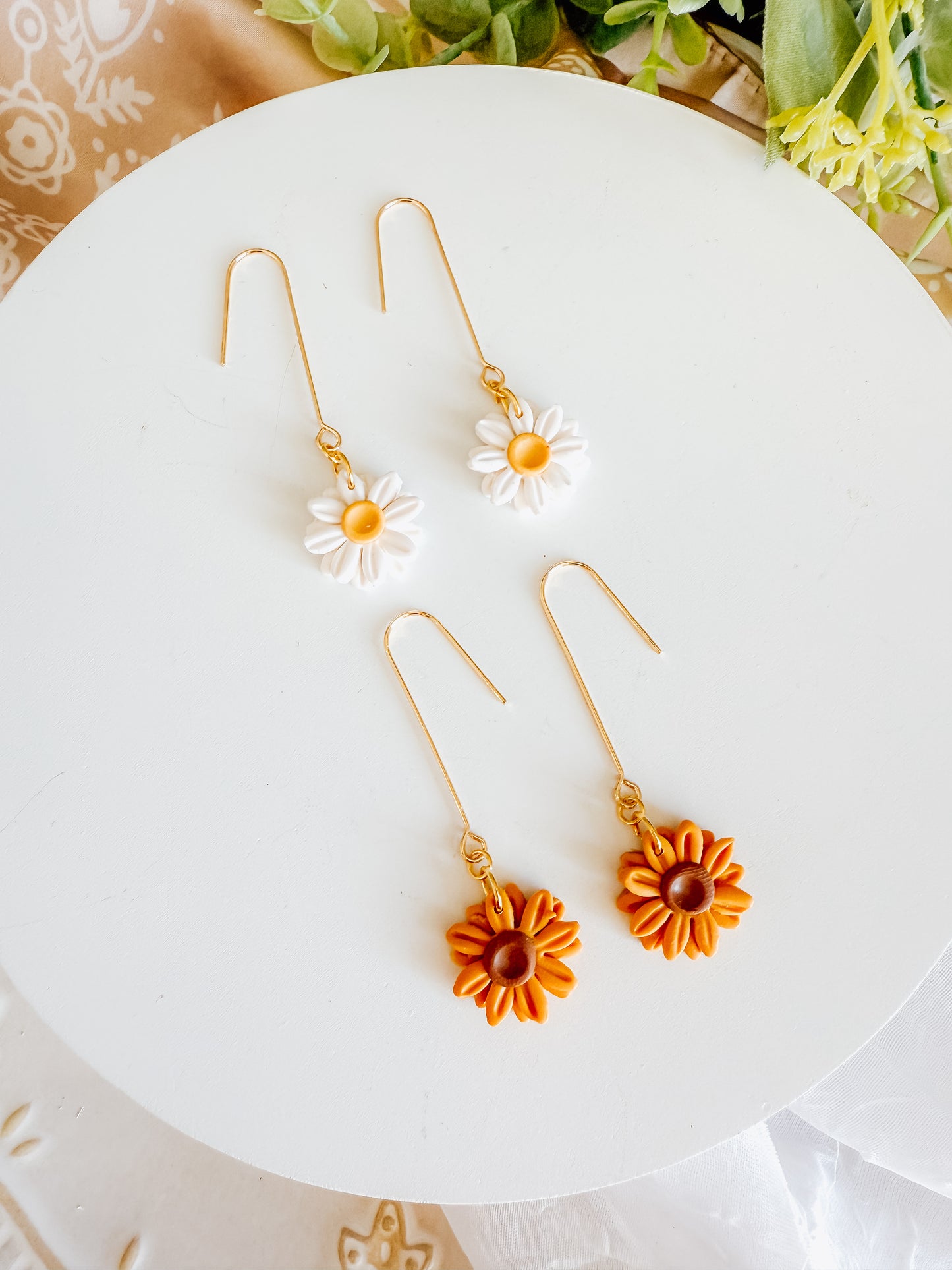 Sunflower and Daisy Dangles