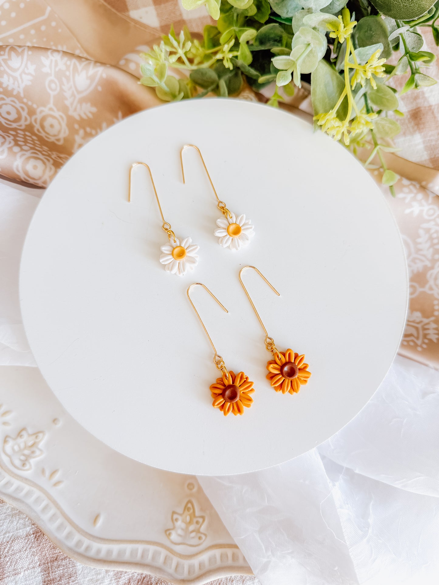 Sunflower and Daisy Dangles