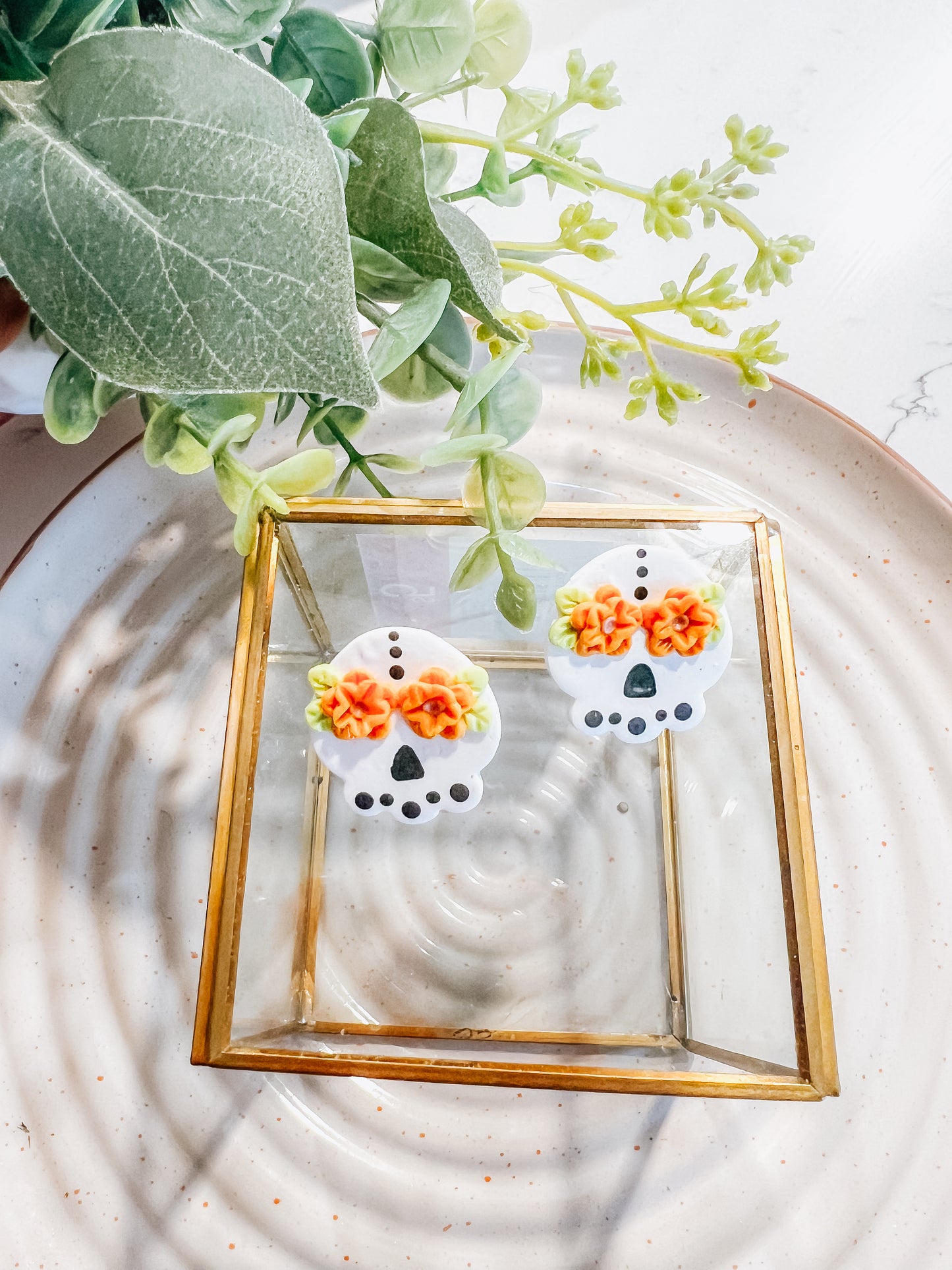 * Last Season* Big Sugar Skull Studs