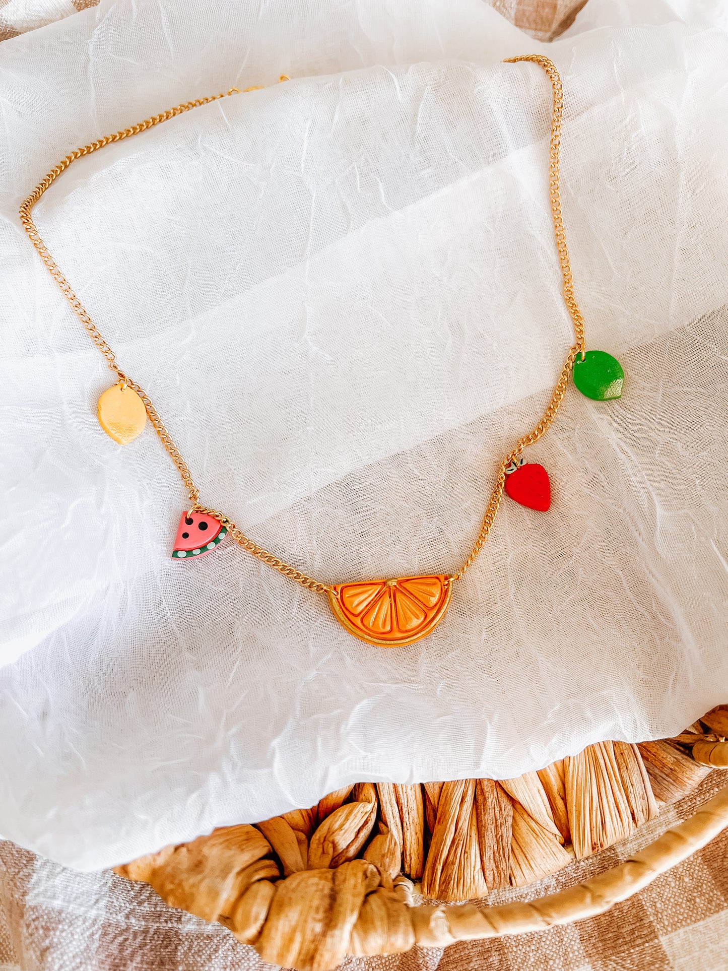 Fruit Charm Necklace - Small Chain