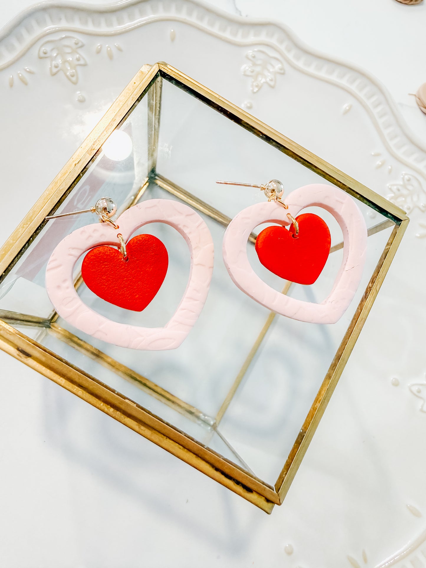 Outlined Heart Dangles