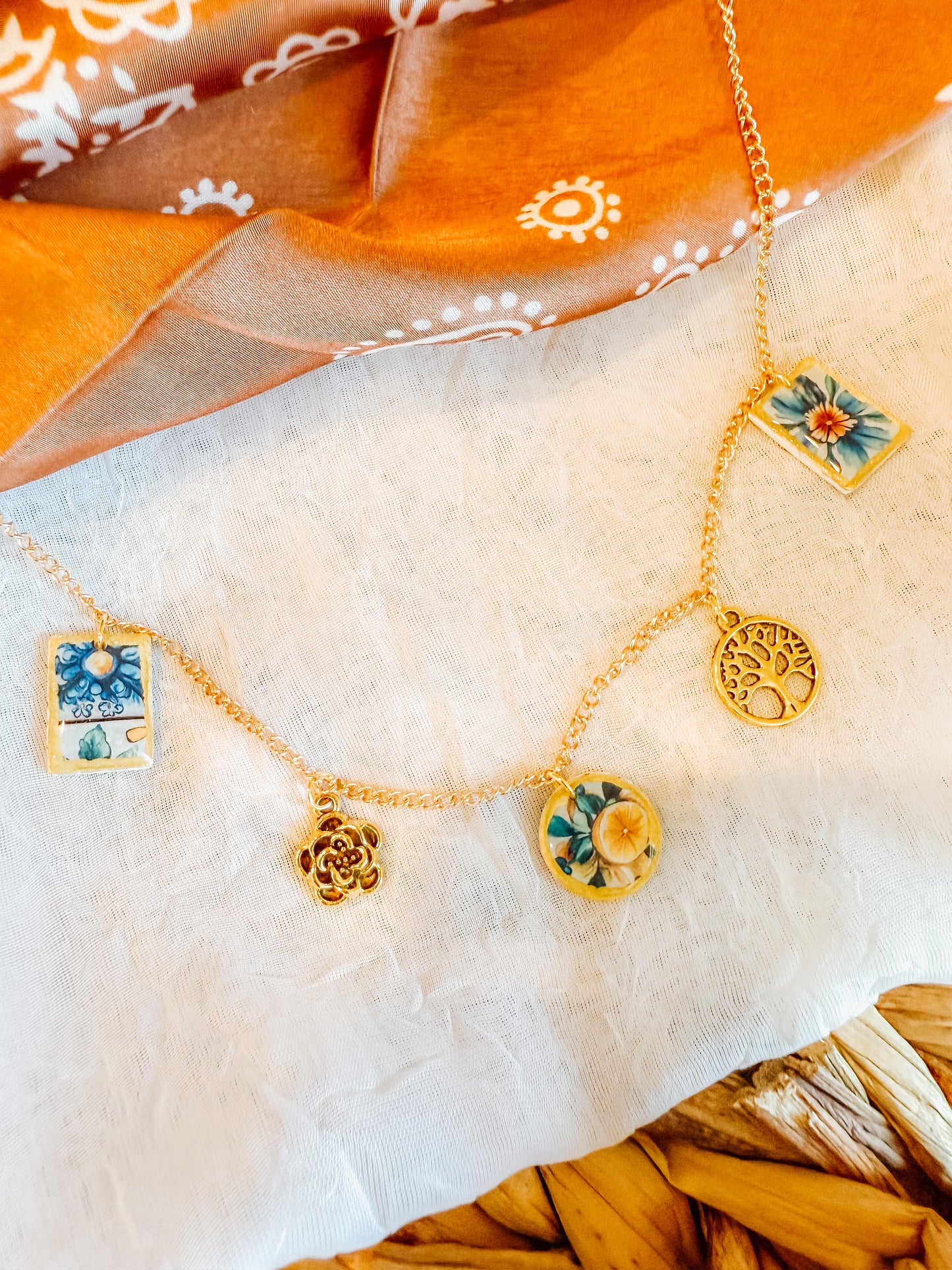 Cottage Chic Charm Necklace