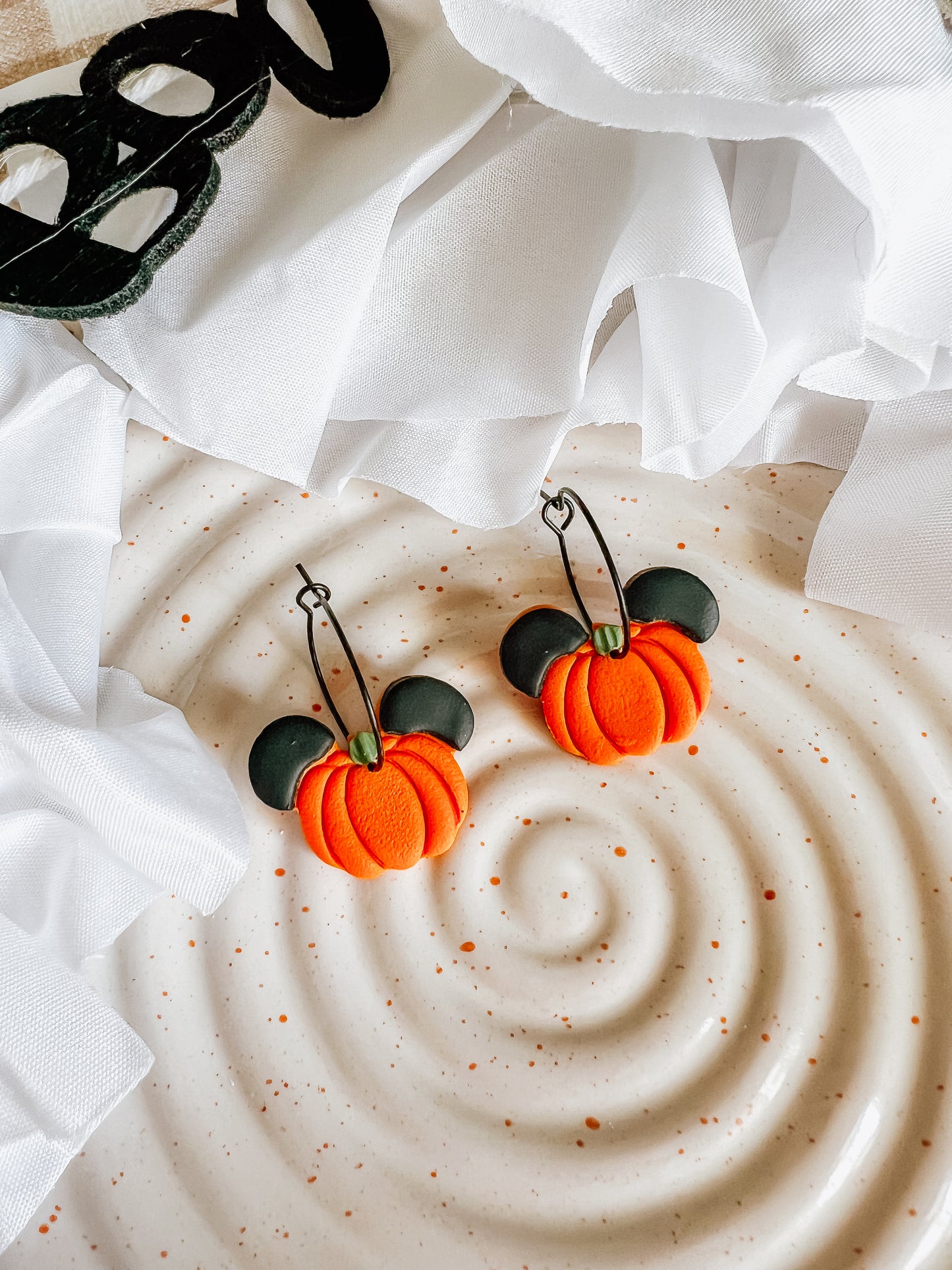 Mouse Ear Pumpkin Hoops