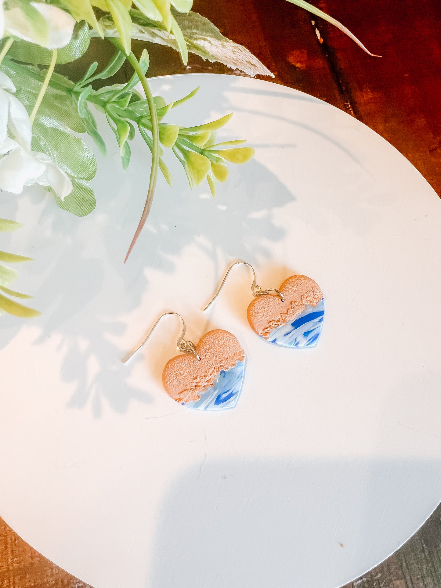 Ocean Heart Earrings