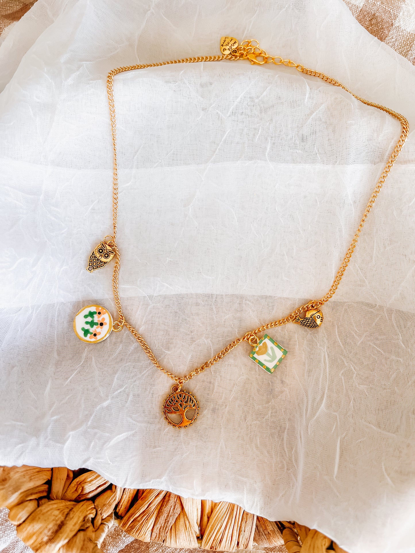 Tree of Life Charm Necklace - Small Chain