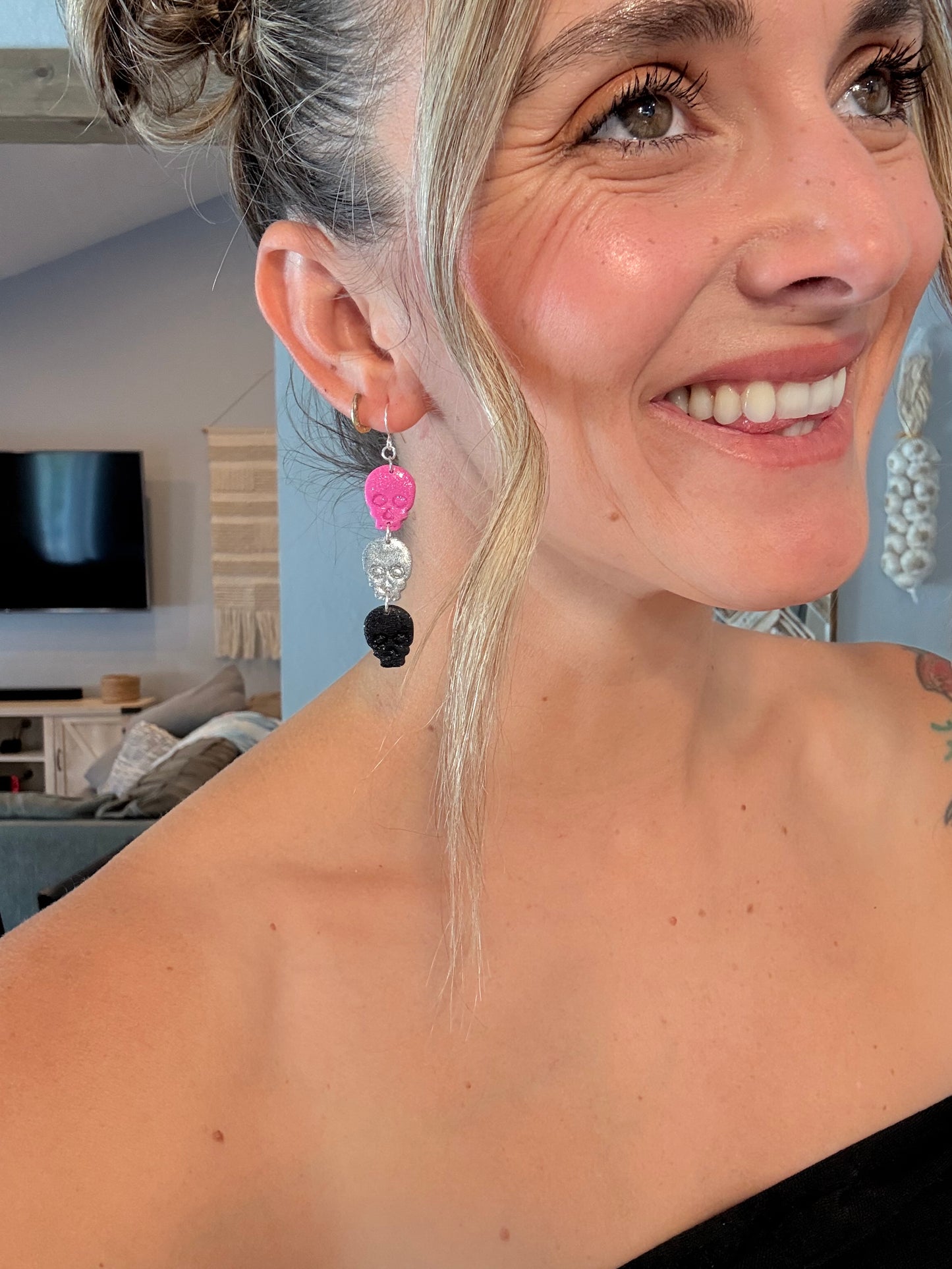 Cat & Skull Dangles