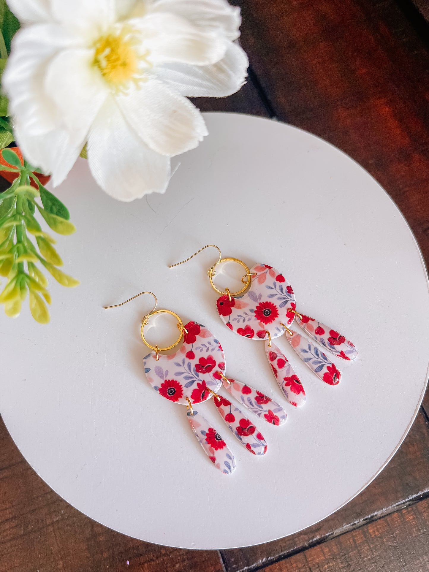 Summer Floral Dangles