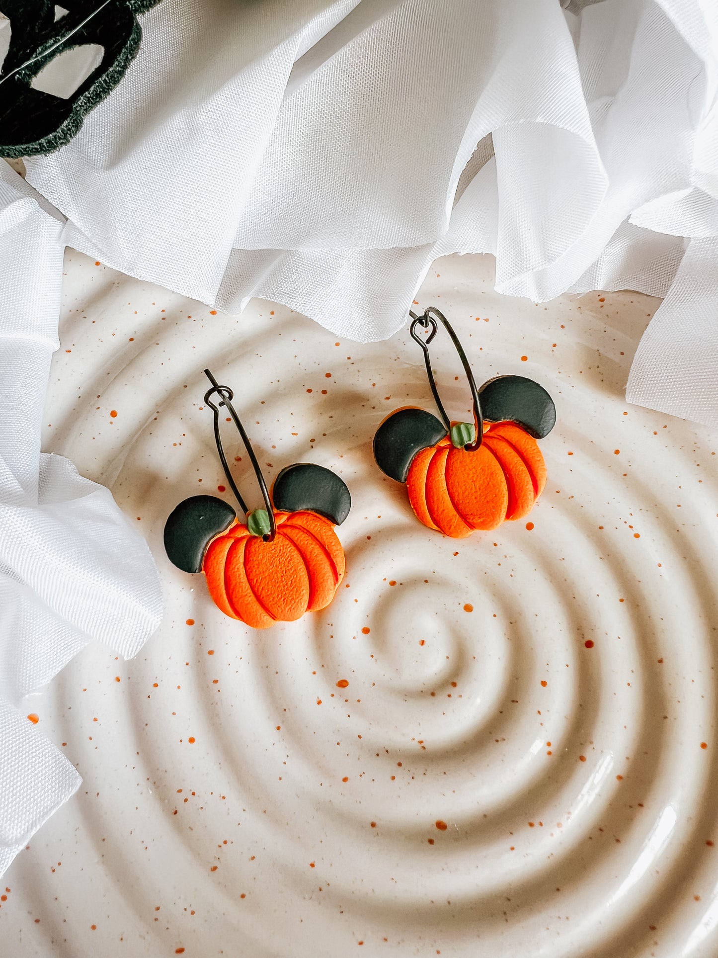 Mouse Ear Pumpkin Hoops