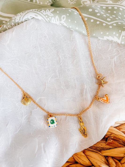 Squid Small Chain Charm Necklace