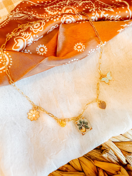 Lemon Charm Necklace