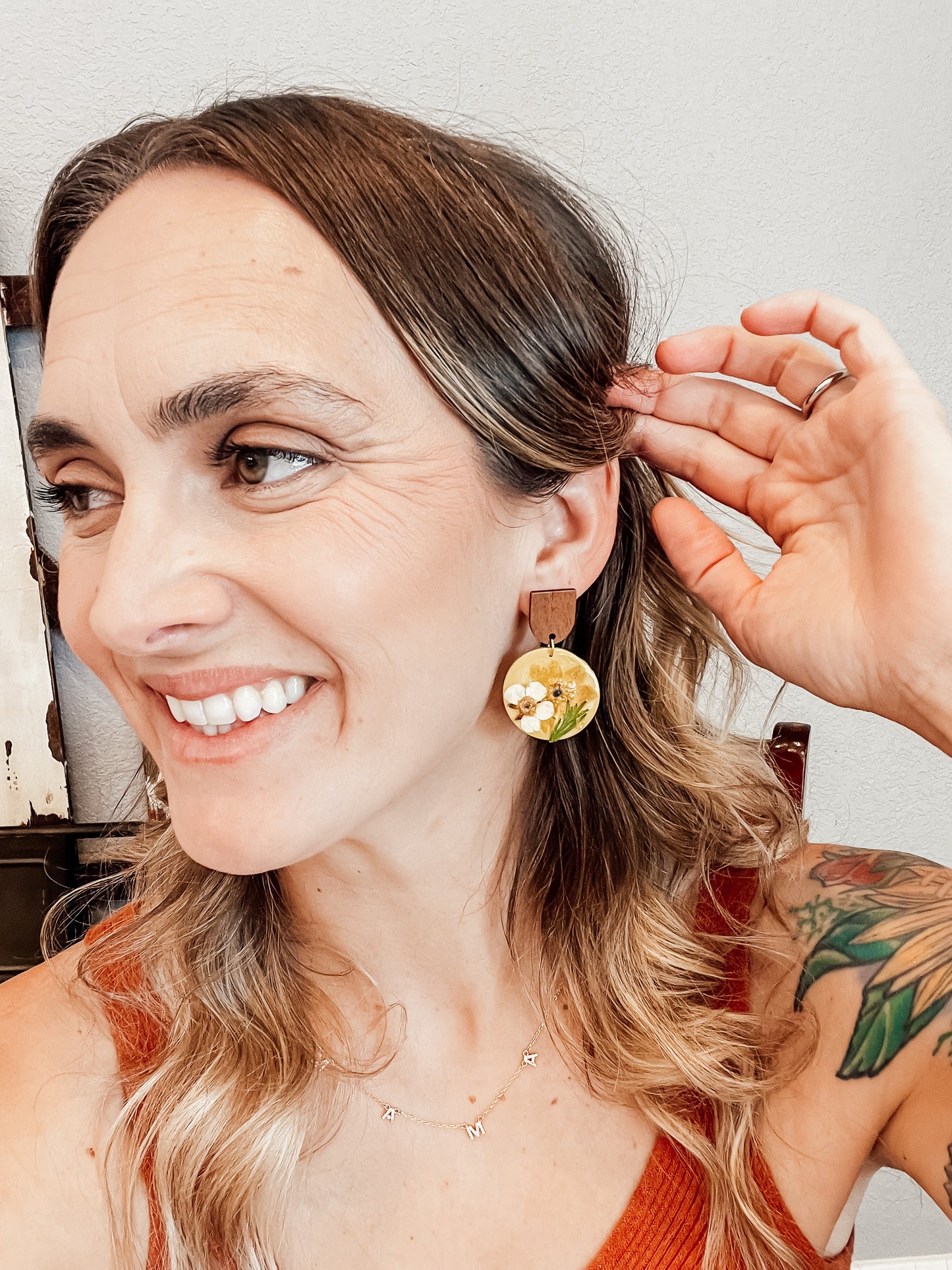 Woodsy Floral Earrings