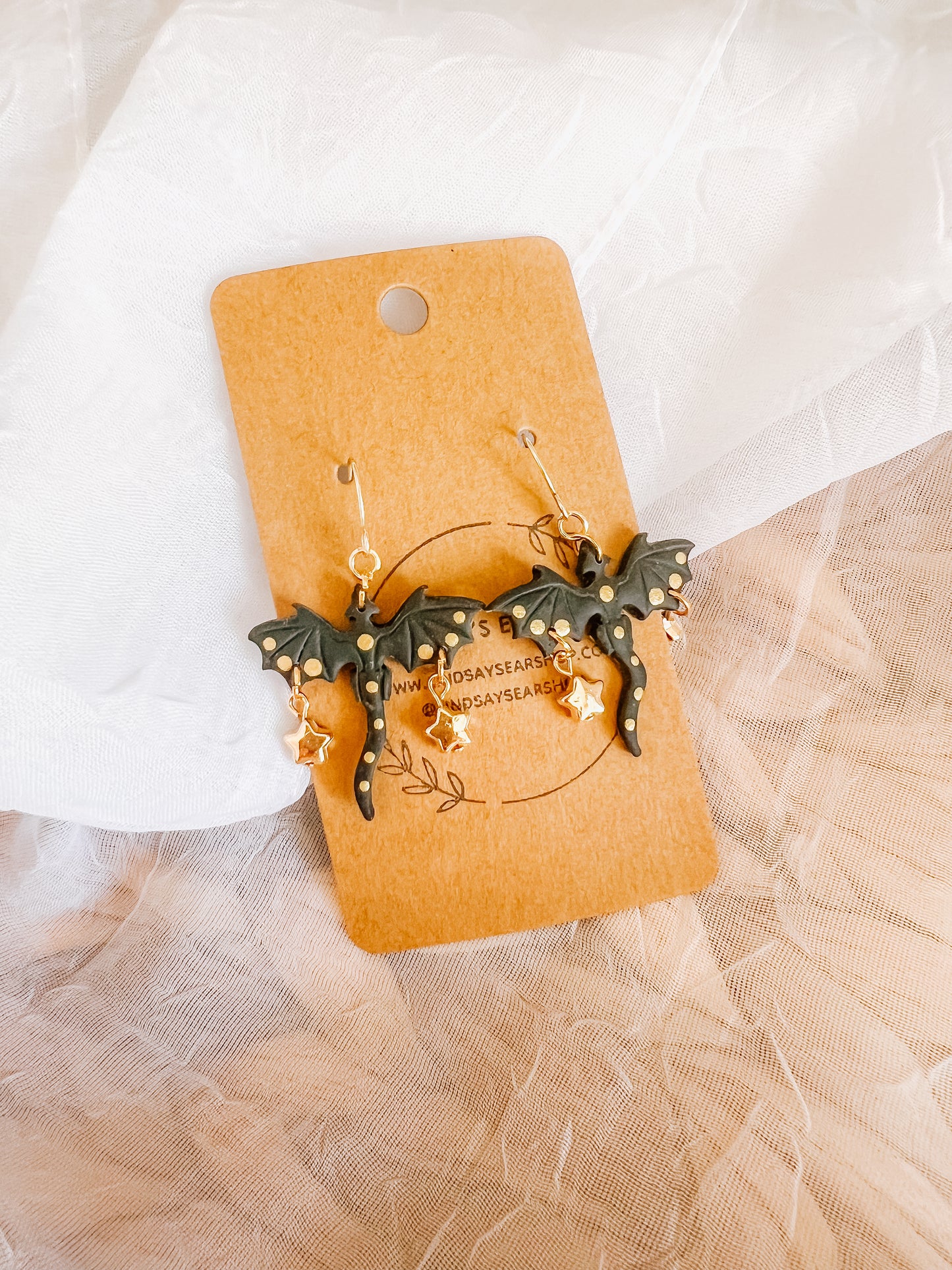 Fourth Wing Inspired Dragon Earrings