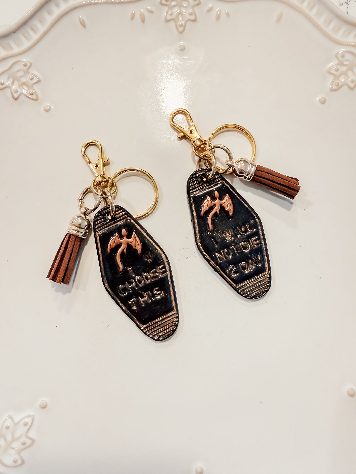 Fourth Wing Inspired Keychains