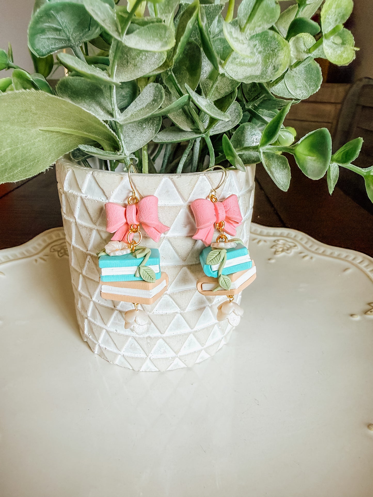 Bows & Books Dangle
