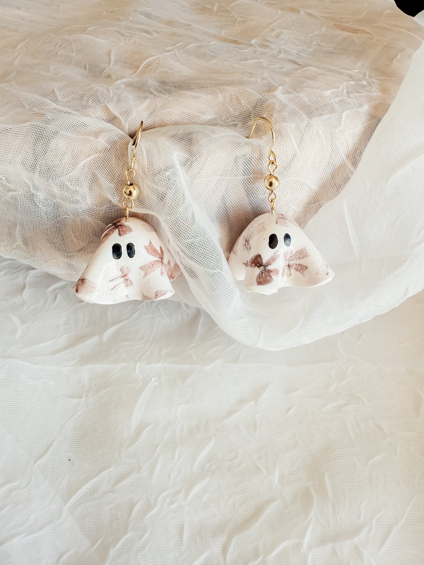 Artsy Bow Ghost Earrings