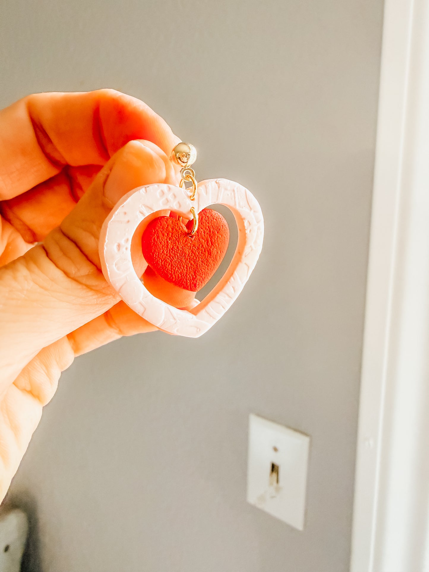 Outlined Heart Dangles