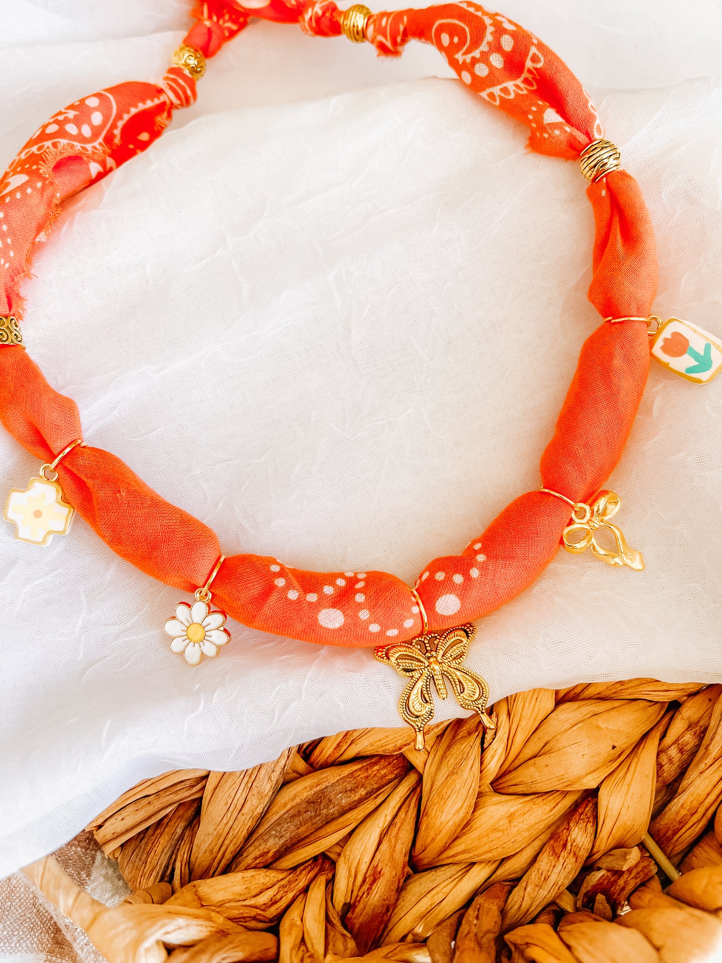 Butterfly Bandana Necklace