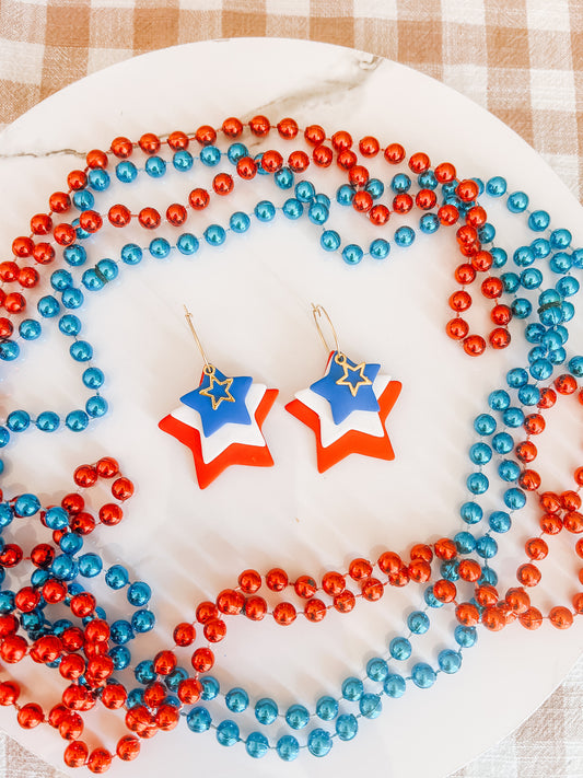 Stacked Star Hoop