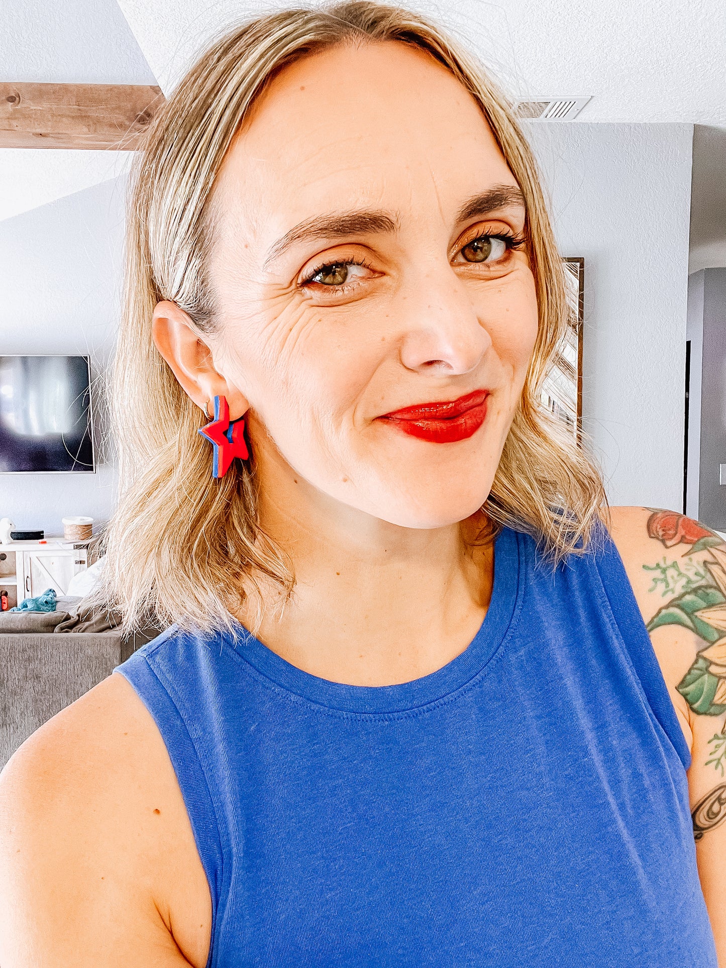 Star 2 sided hoops