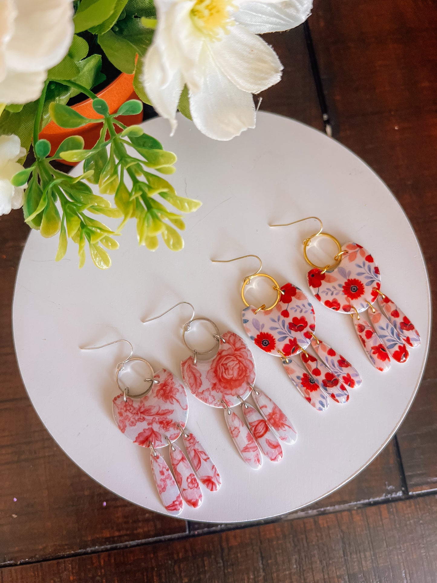 Summer Floral Dangles