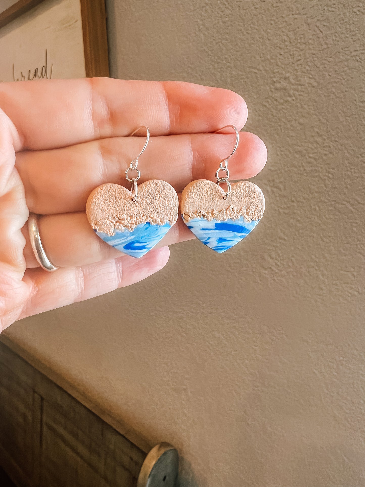 Ocean Heart Earrings