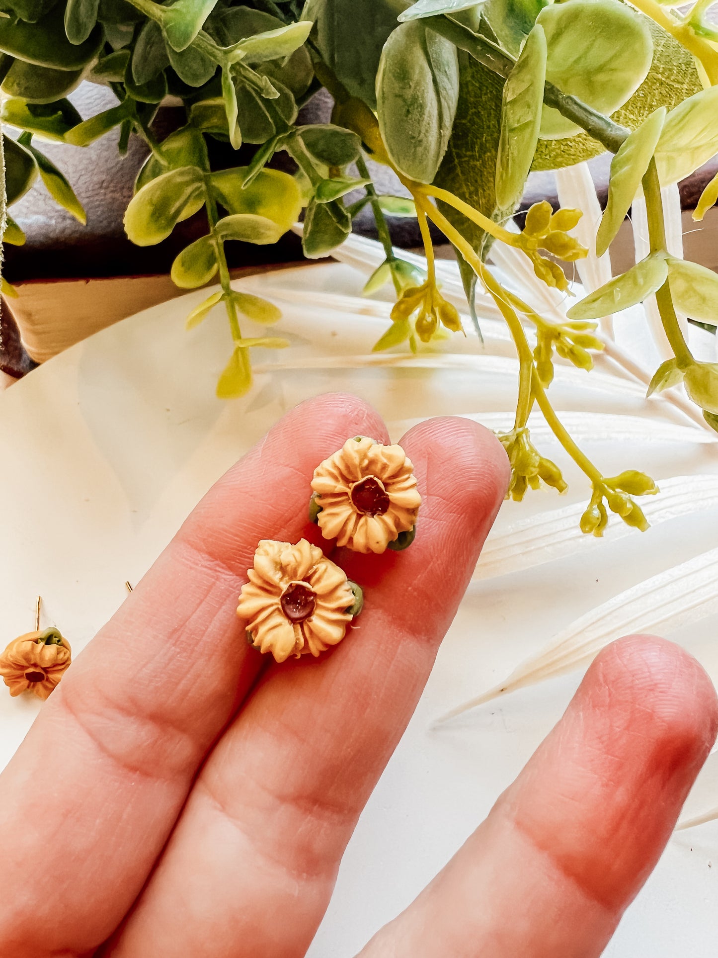 Sunflower Stud Earring