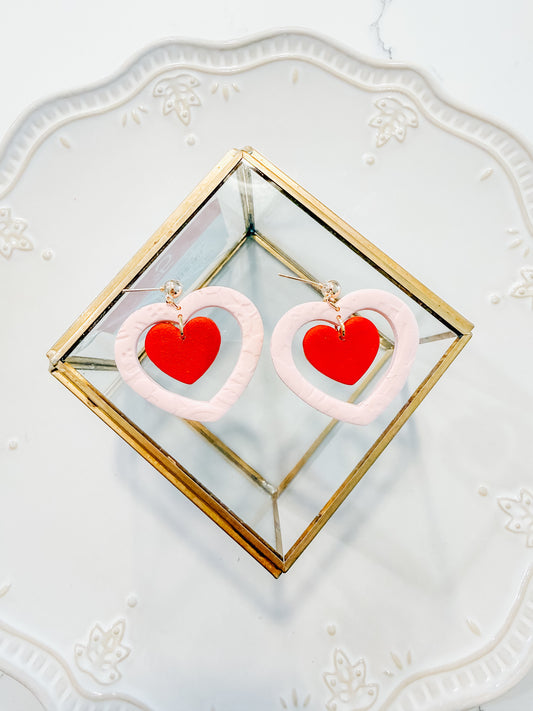 Outlined Heart Dangles