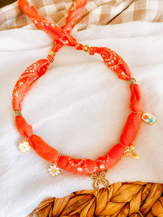 Butterfly Bandana Necklace