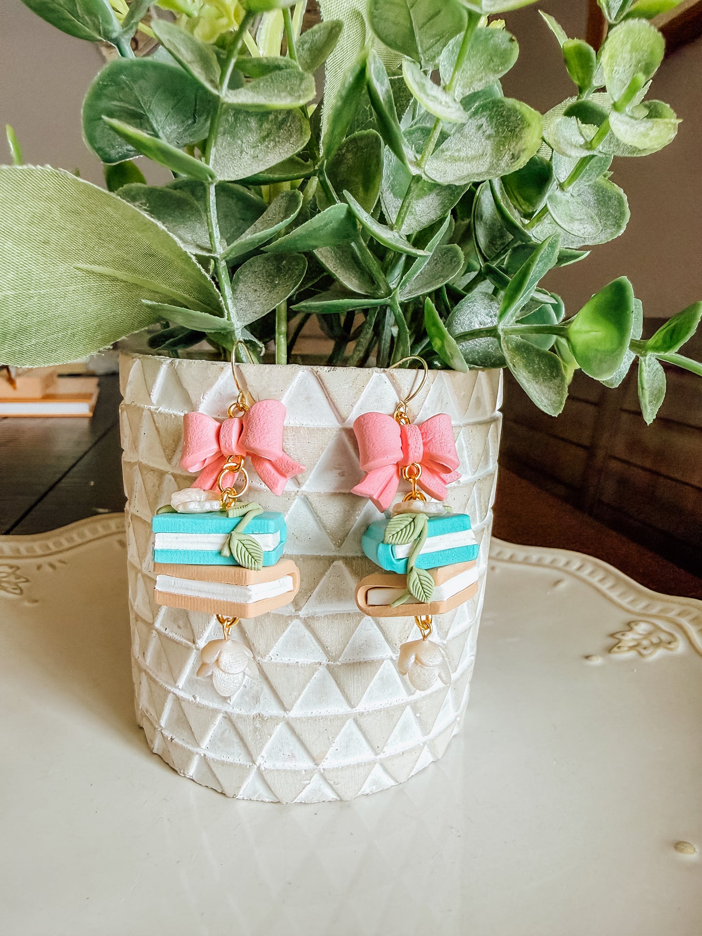 Bows & Books Dangle
