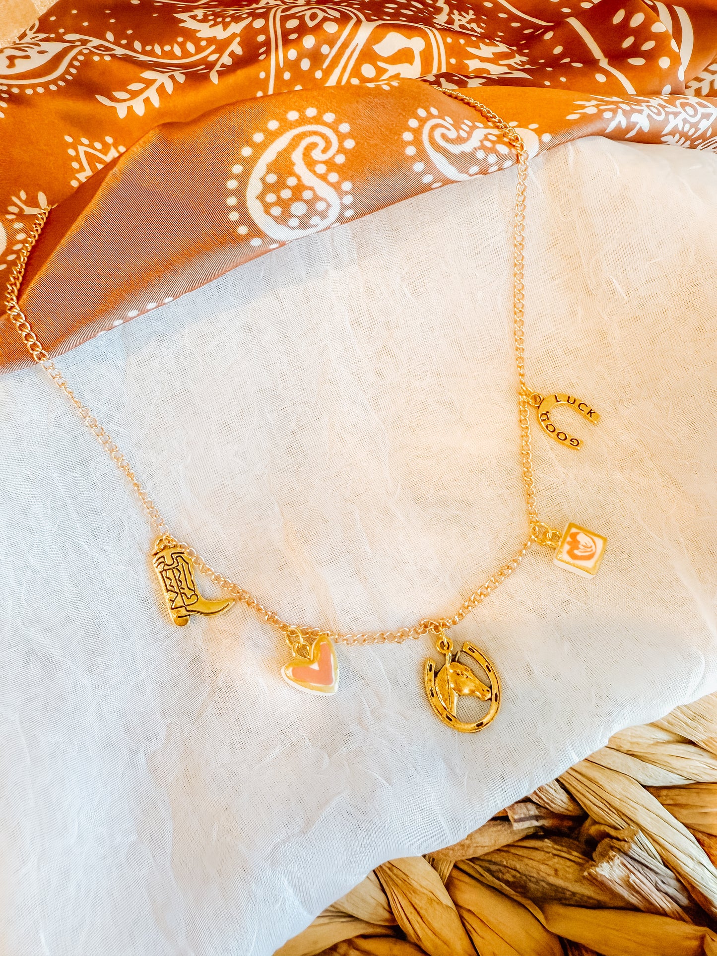 Horsey Heart Charm Necklace