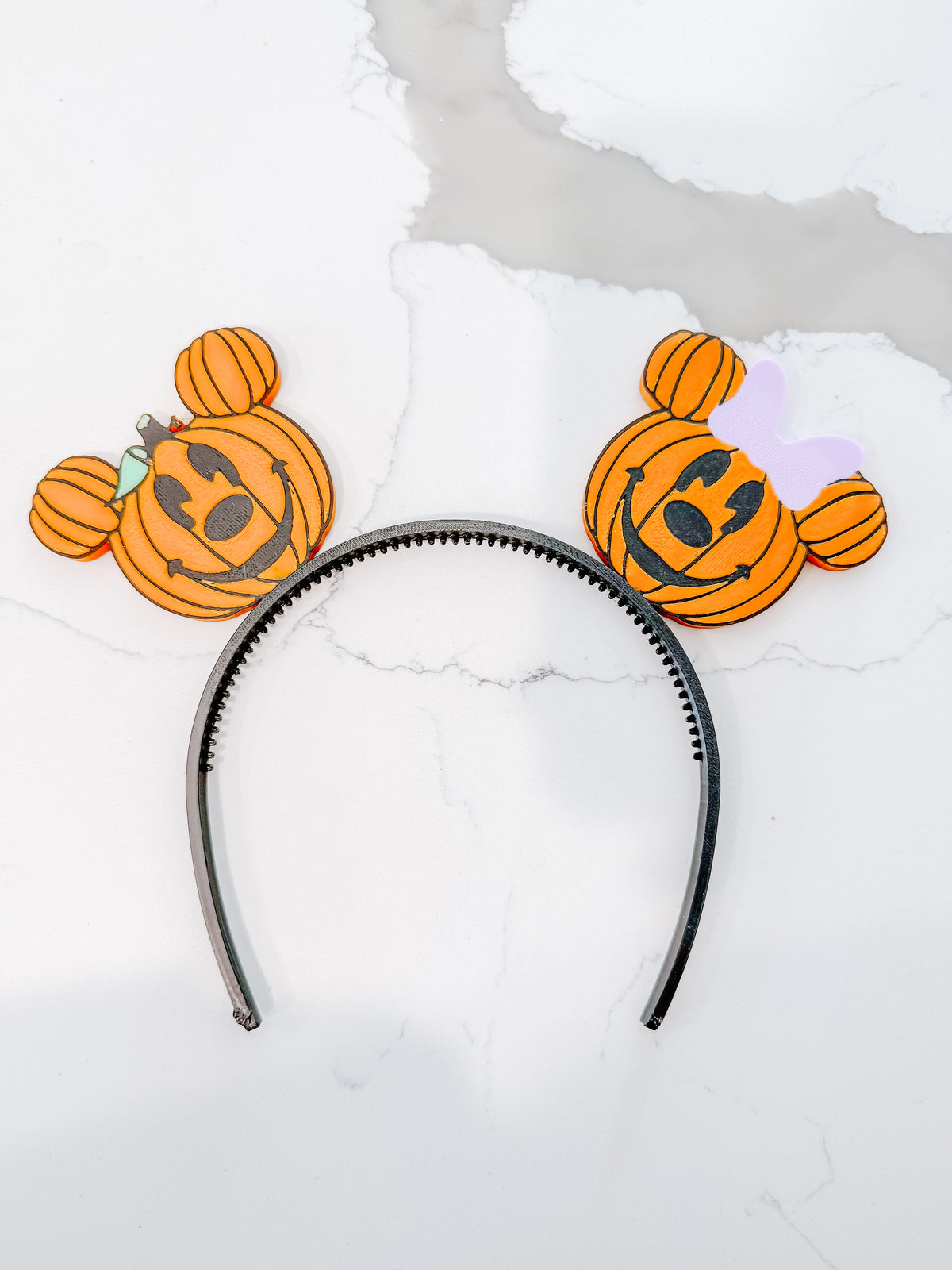 Pumpkin Mickey Ears & Earrings