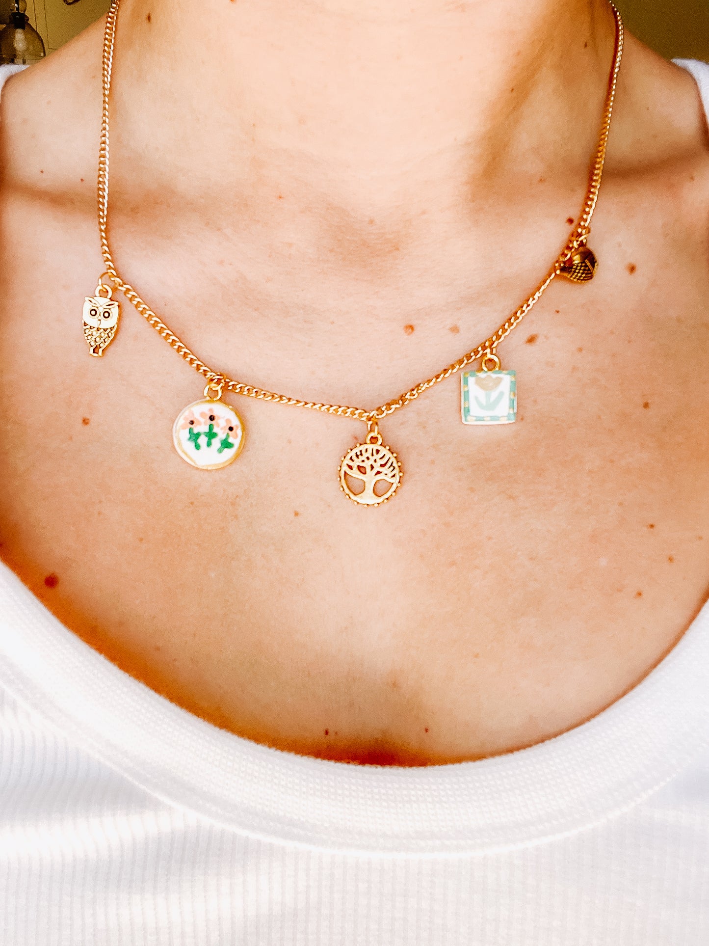 Tree of Life Charm Necklace - Small Chain