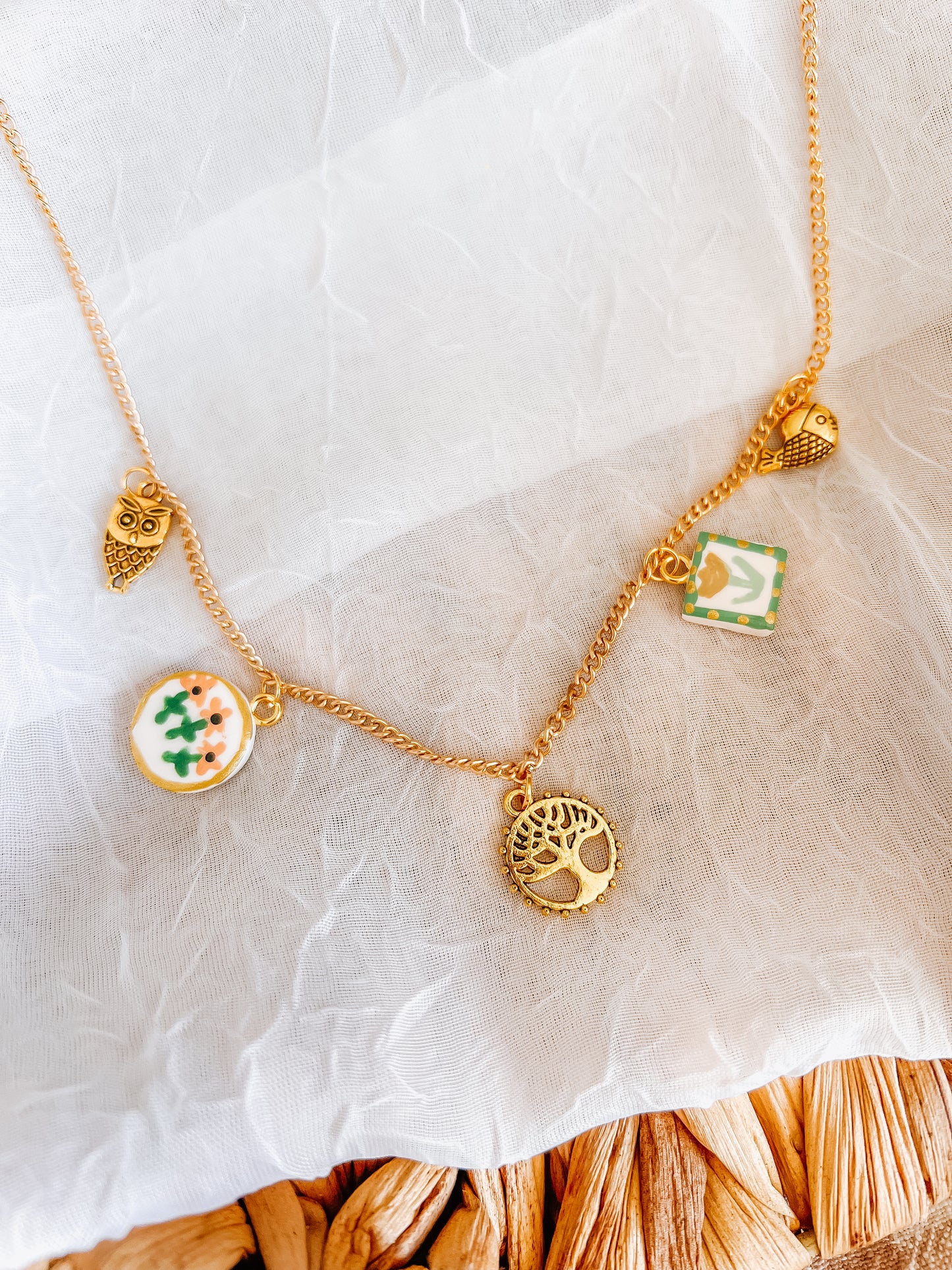 Tree of Life Charm Necklace - Small Chain