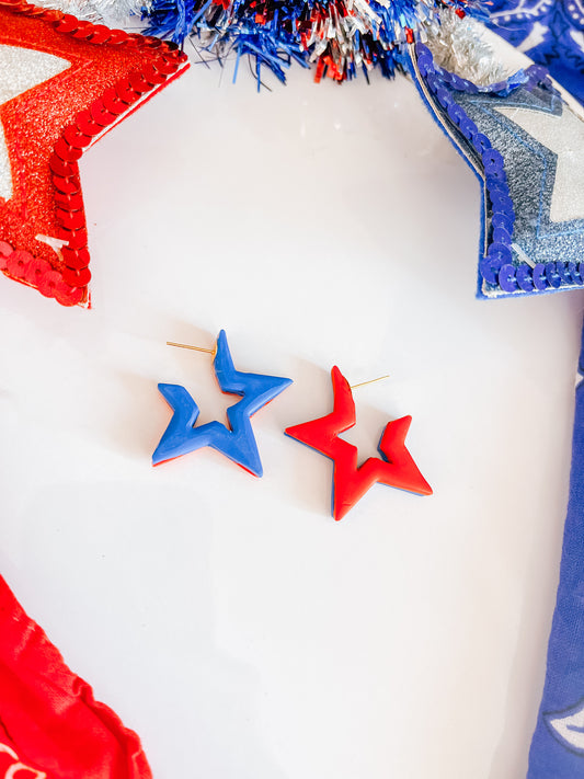 Star 2 sided hoops