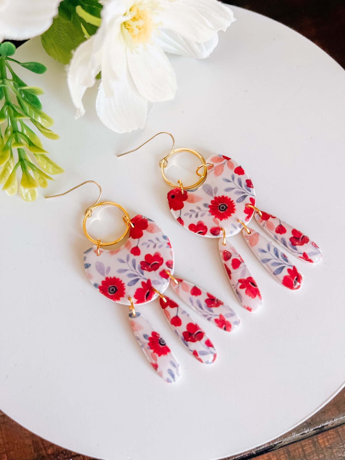 Summer Floral Dangles