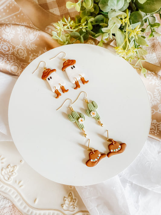 Ghost Cowboys, Cactus Dangles & Cowgirl Hats