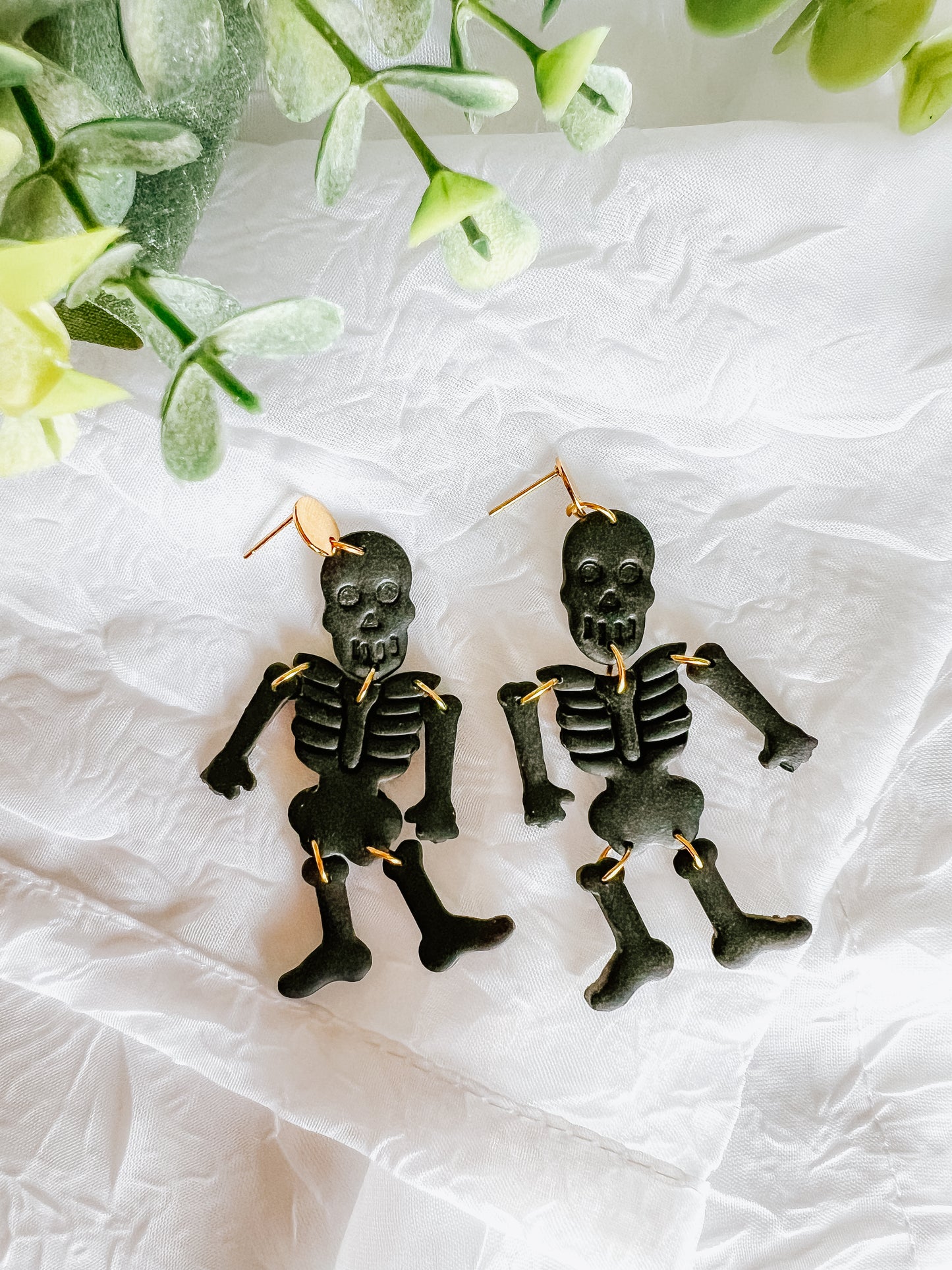 Black Skelly Dangles