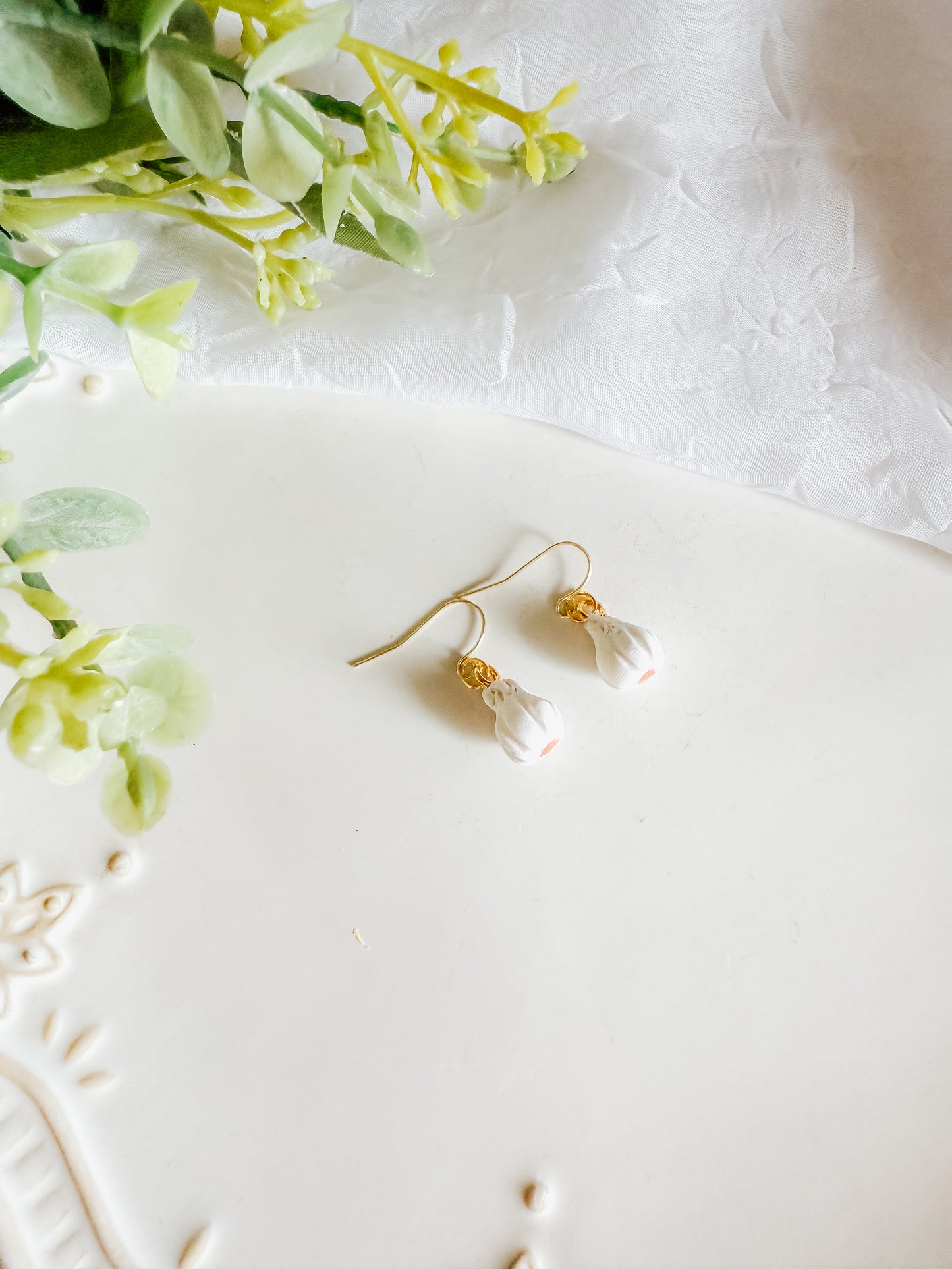 Garlic Earrings and Necklace