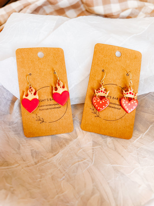 Fireheart Inspired Earrings