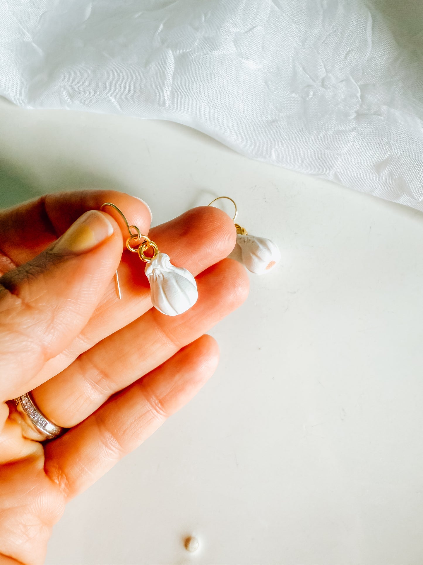 Garlic Earrings and Necklace